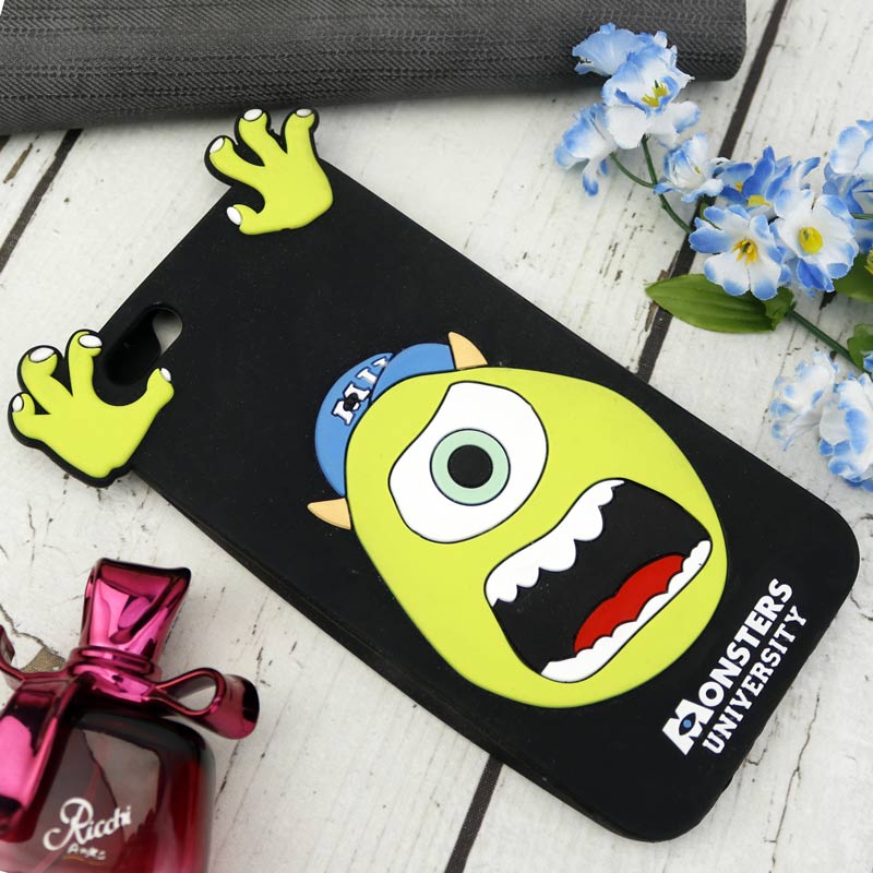 قاب ژله ای سیلیکونی عروسکی مایک iPhone 6/6s مشکی