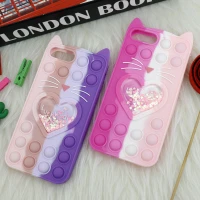 قاب اورجینال سیلیکونی آکواریومی Lucky Cat پاپیتی iPhone 7 Plus / iPhone 8 Plus