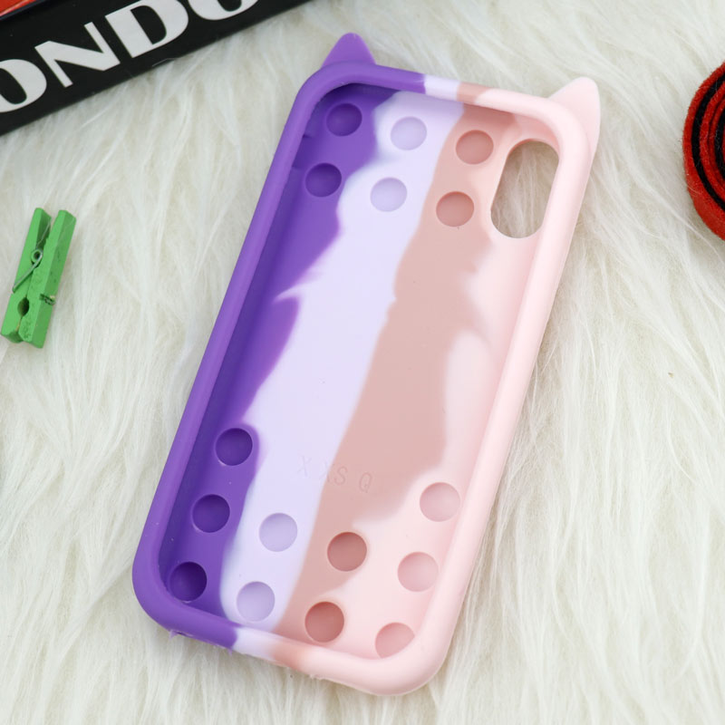 قاب اورجینال سیلیکونی آکواریومی Lucky Cat پاپیتی iPhone X/XS