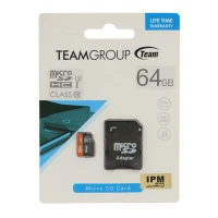 رم میکرو 64 گیگ تیم گروپ Teamgroup 500X U1 C10 80MB/s + خشاب
