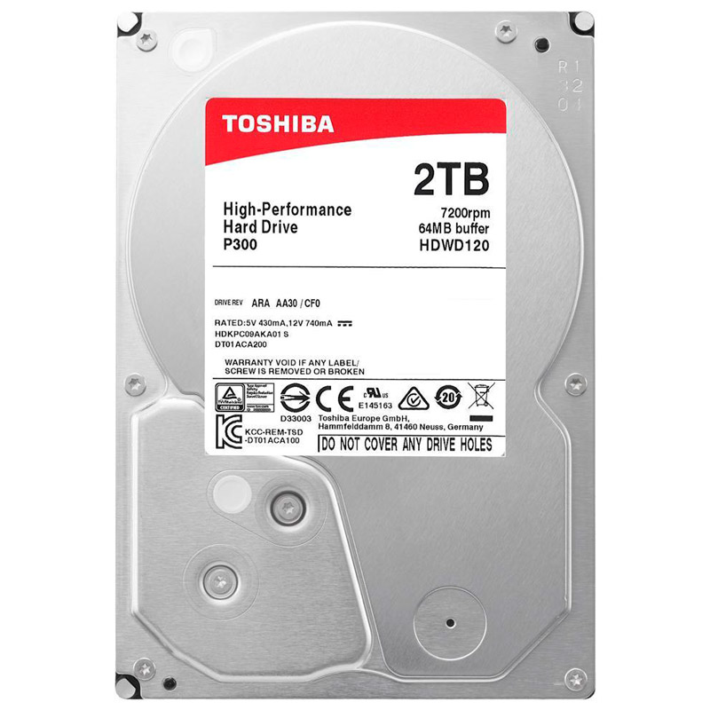 هارد اینترنال توشیبا Toshiba P300 HDWD120 2TB