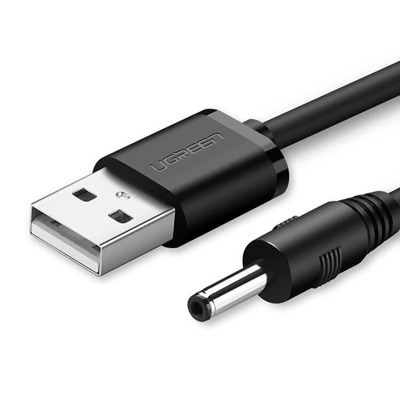 کابل سوزنی Ugreen 10376 USB To DC 2A 1m