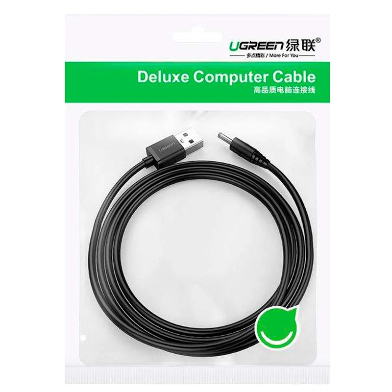 کابل USB به DC سوزنی 2 آمپر یوگرین 10376 طول 1 متر