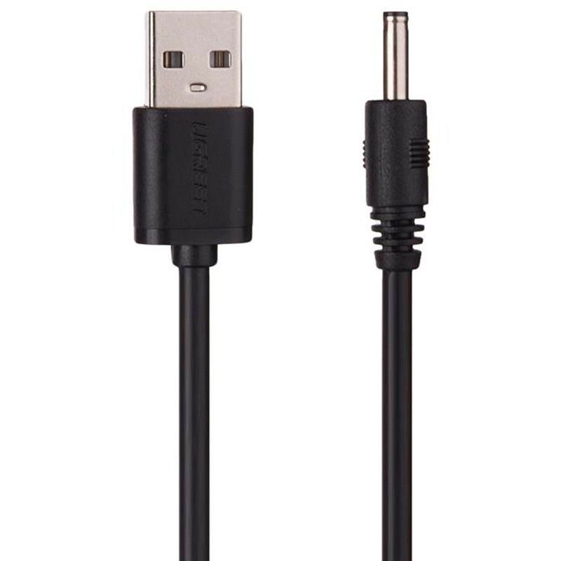 کابل سوزنی Ugreen 10376 USB To DC 2A 1m