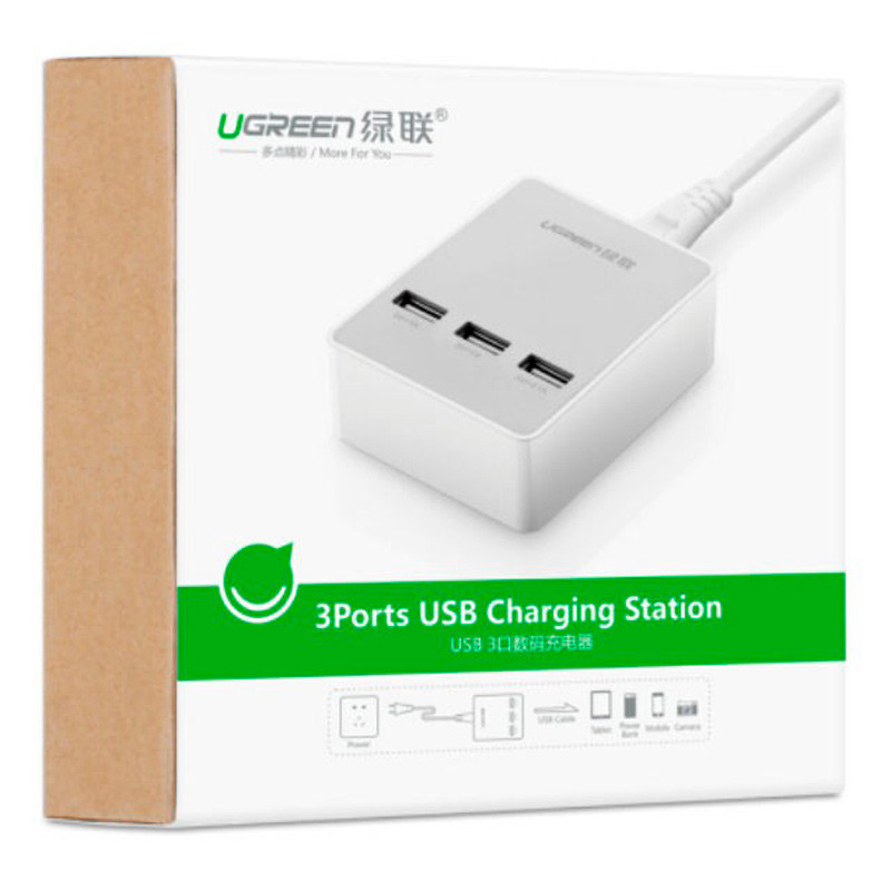 شارژر Ugreen CD101 20360 3Port 2.1A 20W