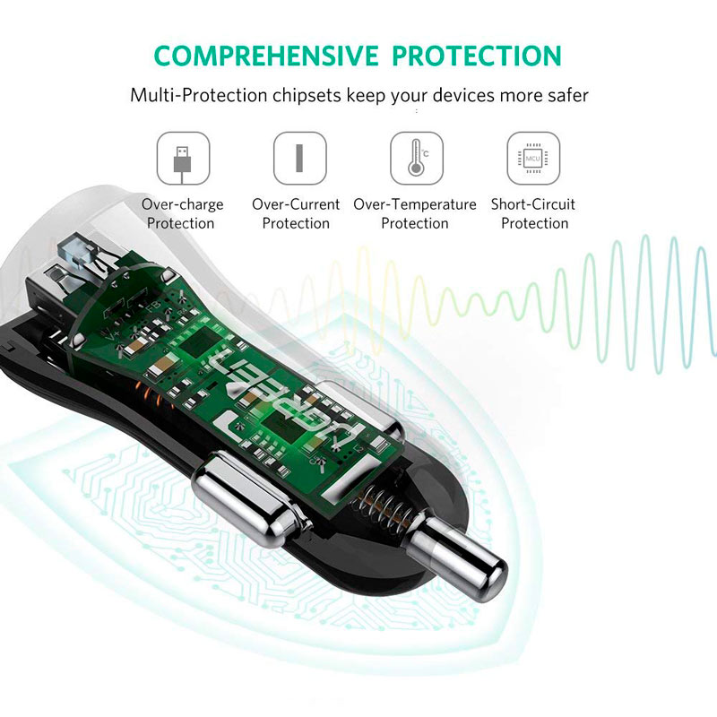 شارژر فندکی Ugreen CD114 20392 2.4A