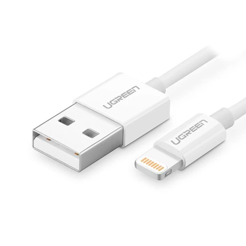کابل لایتنینگ فست شارژ 2.1 آمپر یوگرین US155 20728 طول 1 متر