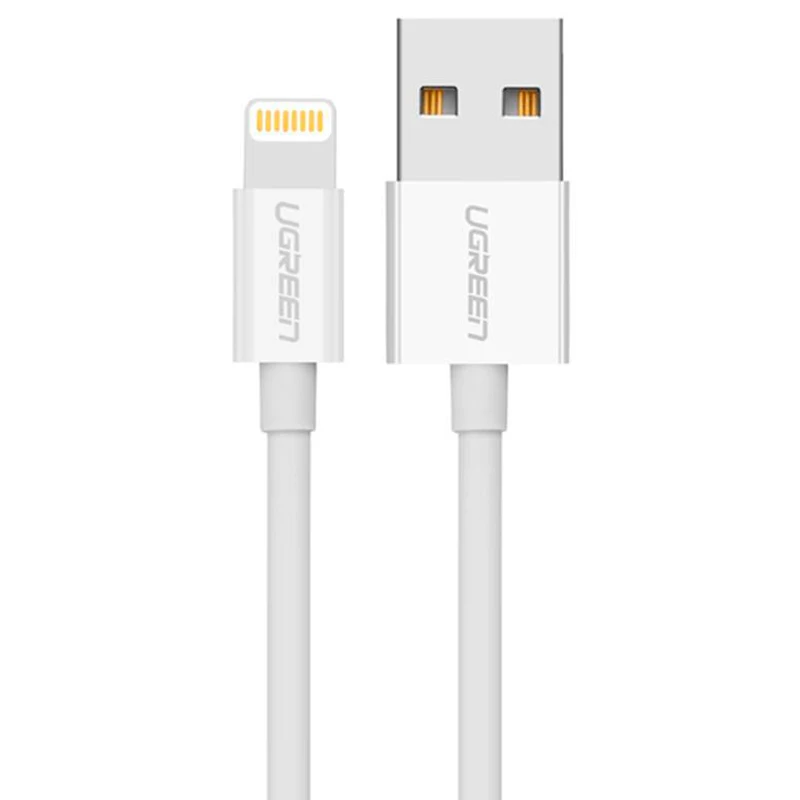کابل لایتننیگ فست شارژ 2.1 آمپر یوگرین US155 20730 طول 2 متر