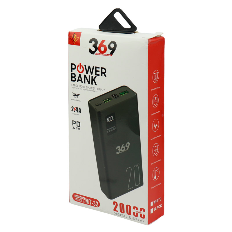 پاور بانک فست شارژ 20000 یونیورسال Universal Brand 369 MT-32 PD 22.5W
