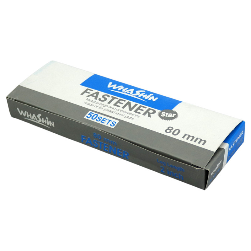 گیره پوشه فلزی واشین Whashin Fastener بسته 50 عددی