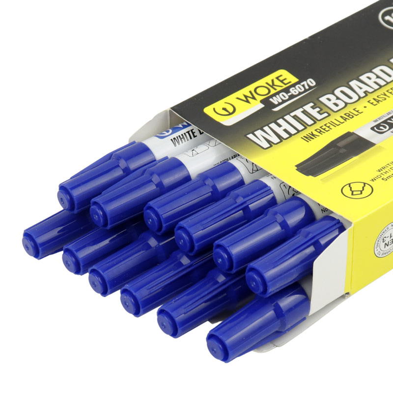 ماژیک وایت برد وک نوک تخت Woke WO-6070 بسته 12 عددی