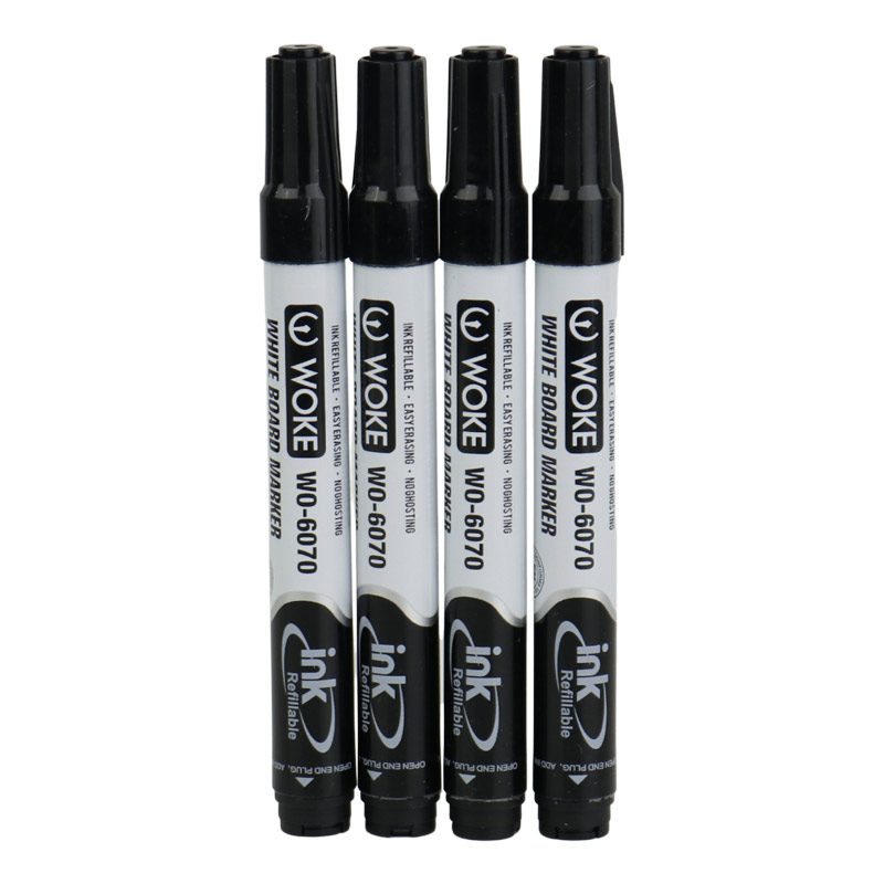 ماژیک وایت برد وک نوک تخت Woke WO-6070 بسته 12 عددی