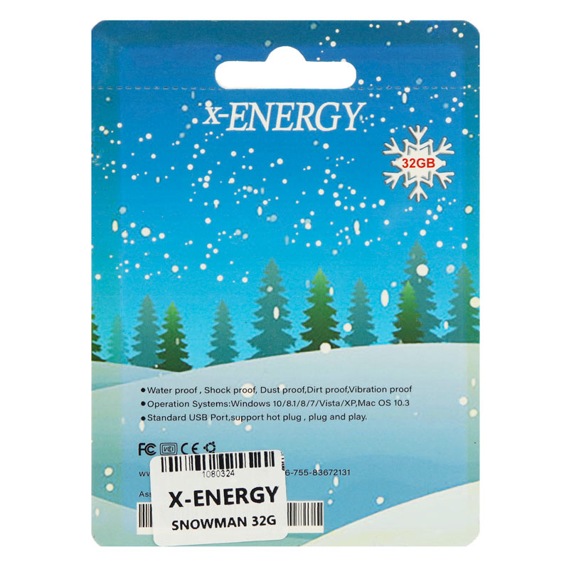 فلش عروسکی 32 گیگ ایکس انرژی X-Energy Snowman