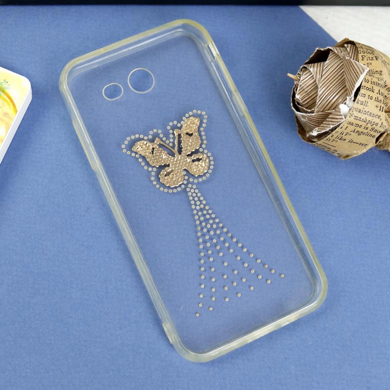 قاب ژله ای نگینی Younicou Samsung Galaxy J3 Prime پروانه
