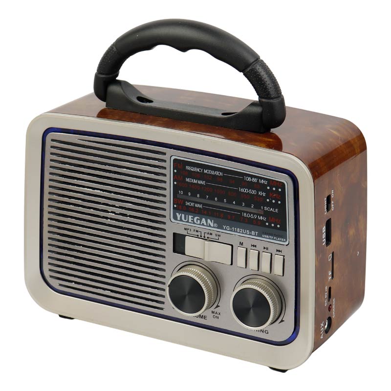 رادیو اسپیکر بلوتوثی رم و فلش خور خورشیدی Yuegan YG-1181US-BT
