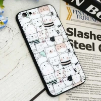 قاب پشت گلسی طرحدار گربه iPhone 6/6s