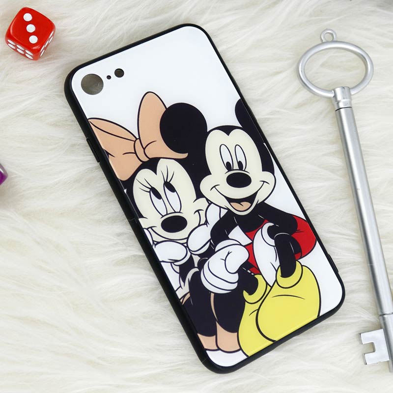 قاب پشت گلسی طرحدار میکی موس iPhone 7/8/SE 2020