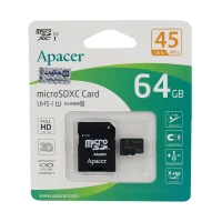 رم میکرو 64 گیگ اپیسر Apacer U1 C10 45MB/s + خشاب