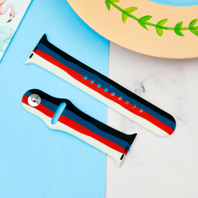 بند سیلیکونی آبرنگی Slicto اپل واچ 38/40mm