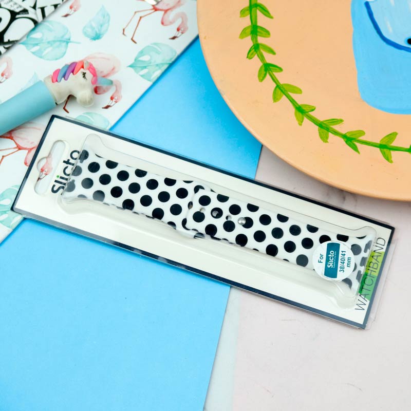 بند سیلیکونی طرحدار Slicto اپل واچ 38/40mm