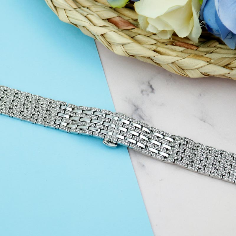 بند طرح W4 نگین دار Slicto اپل واچ 38/40mm