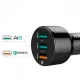 شارژر فندکی فست شارژ Aukey CC-T11 QC3.0 3A 42W + کابل تایپ سی