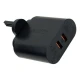 شارژر دیواری فست شارژ Aukey PA-T16 2Port 3A QC3 PD 36W + کابل میکرو یو اس بی