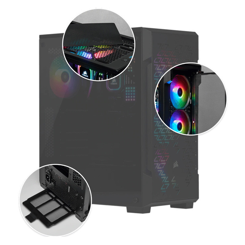 کیس کامپیوتر کورسیر Corsair iCUE 220T