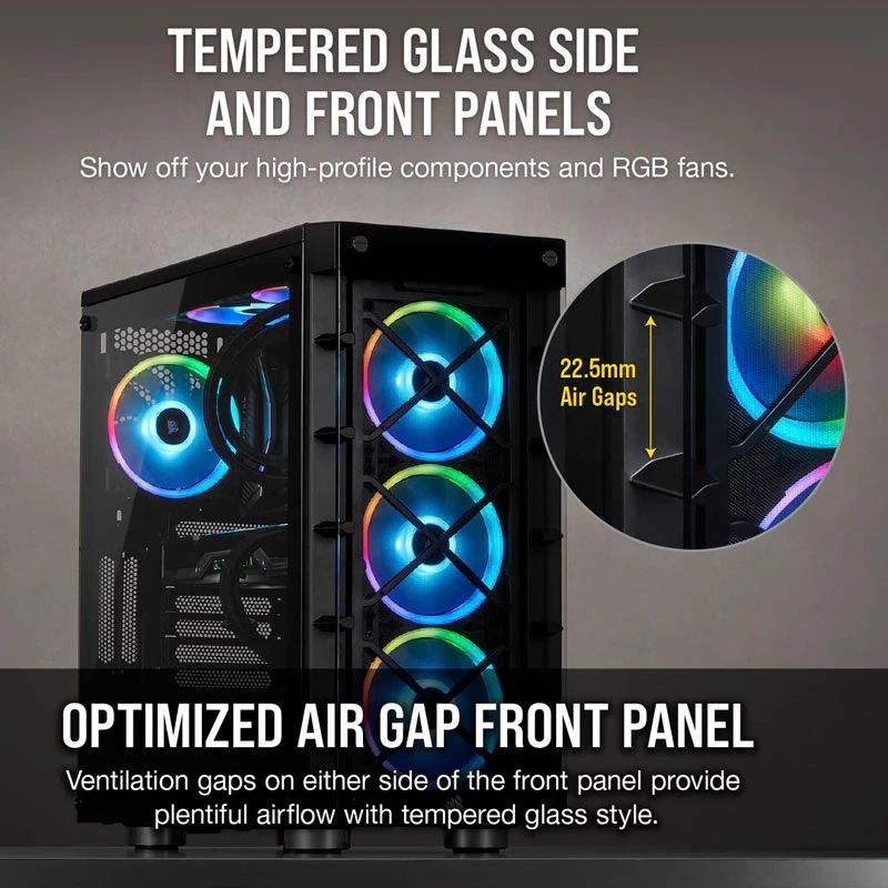 کیس کامپیوتر کورسیر Corsair iCUE 465X