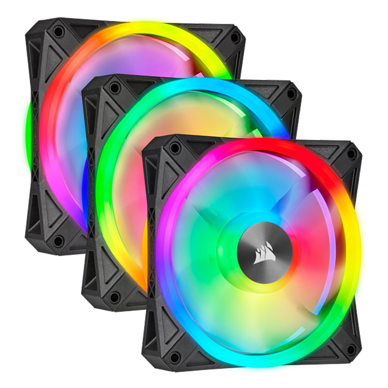 فن کیس کورسیر Corsair iCUE QL120 RGB 12*12 بسته 3 عددی