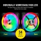 فن کیس کورسیر Corsair iCUE QL120 RGB 12*12 بسته 3 عددی