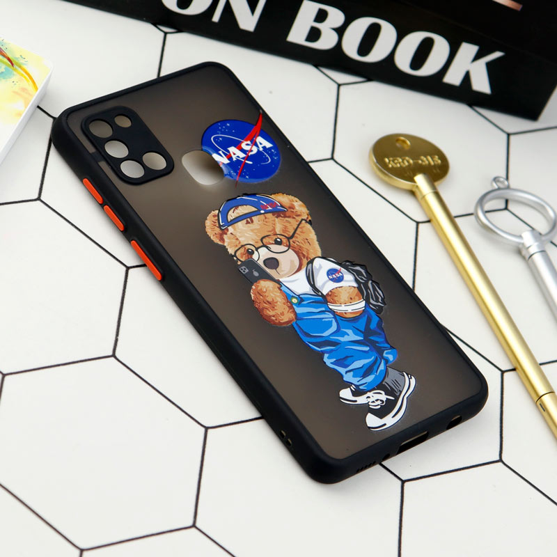 قاب PC مات محافظ لنزدار طرحدار Samsung Galaxy A21s