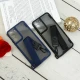 قاب PC Carbon محافظ لنز دار + بند آویز Samsung Galaxy S22 Plus