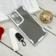 قاب PC Carbon محافظ لنز دار + بند آویز Samsung Galaxy S22 Ultra