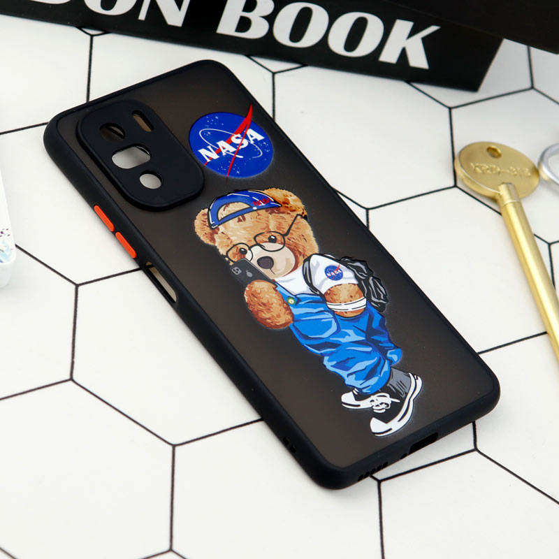 قاب PC مات محافظ لنزدار طرحدار Xiaomi Poco F3