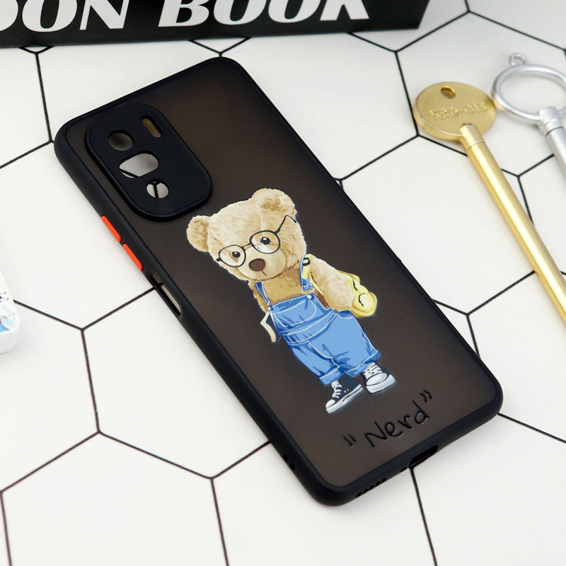 قاب PC مات محافظ لنزدار طرحدار Xiaomi Poco F3