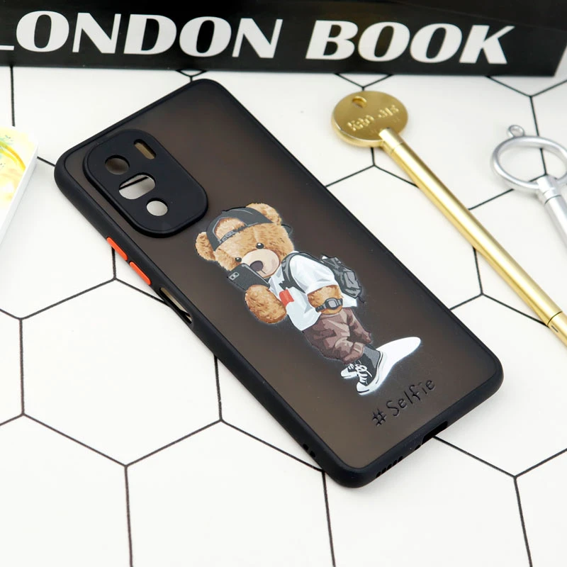 قاب PC مات محافظ لنزدار طرحدار Xiaomi Poco F3