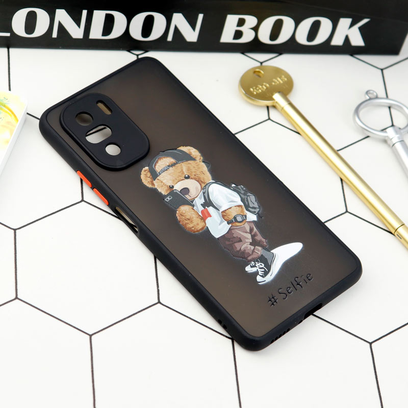 قاب PC مات محافظ لنزدار طرحدار Xiaomi Poco F3
