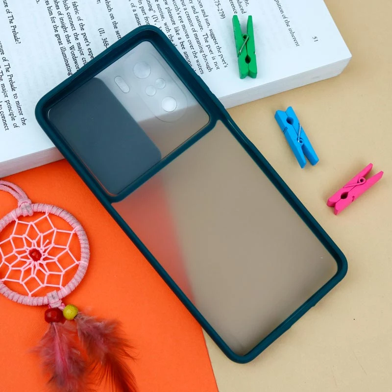 قاب PC مات محافظ لنز دار کشویی Xiaomi Poco F3