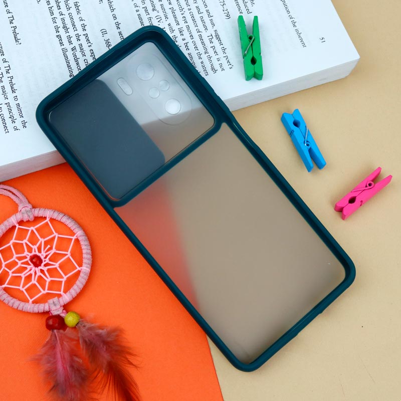 قاب PC مات محافظ لنز دار کشویی Xiaomi Poco F3