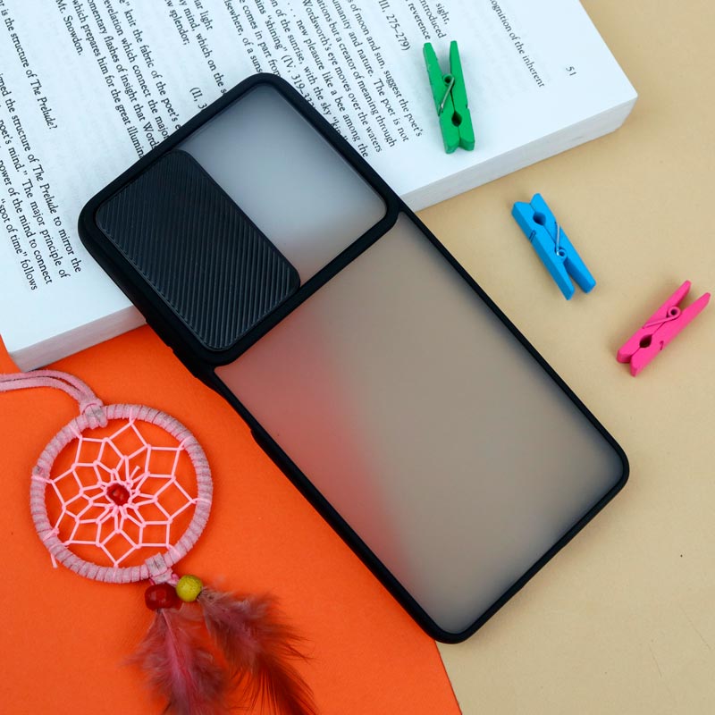 قاب PC مات محافظ لنز دار کشویی Xiaomi Poco F3