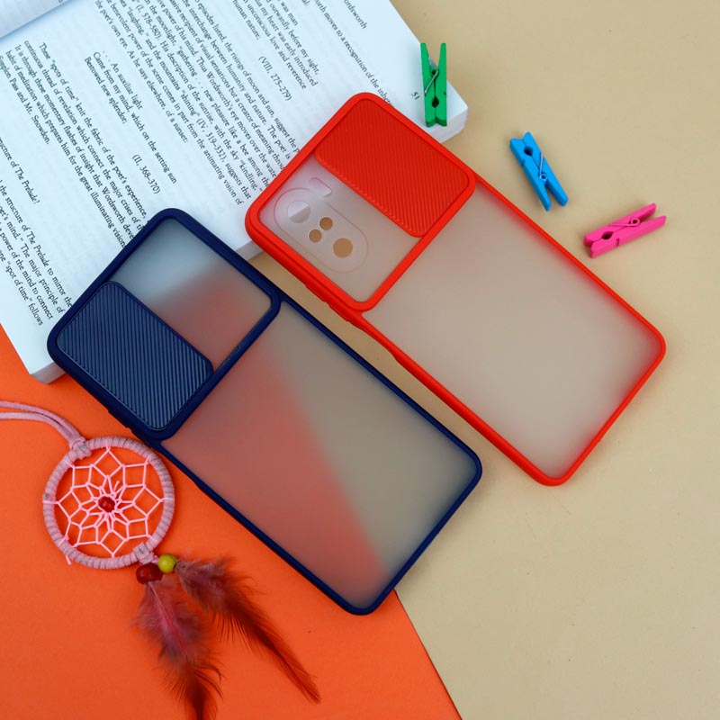 قاب PC مات محافظ لنز دار کشویی Xiaomi Poco F3