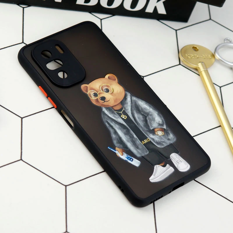 قاب PC مات محافظ لنزدار طرحدار Xiaomi Poco F3