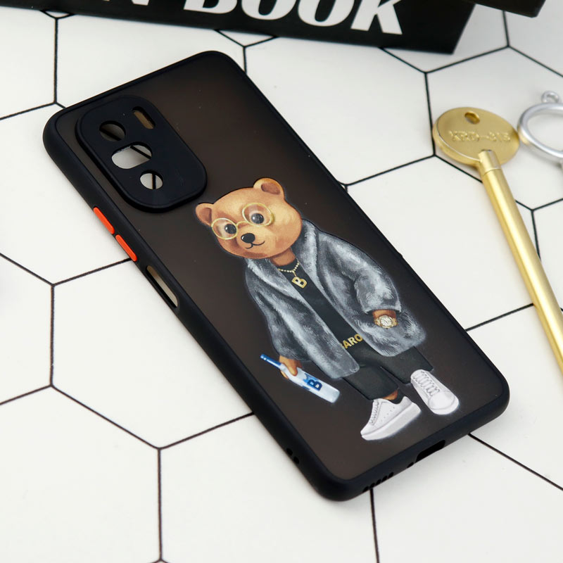 قاب PC مات محافظ لنزدار طرحدار Xiaomi Poco F3