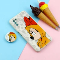 قاب طرحدار سیلیکونی پاپ سوکت دار میکی موس Xiaomi Poco M3