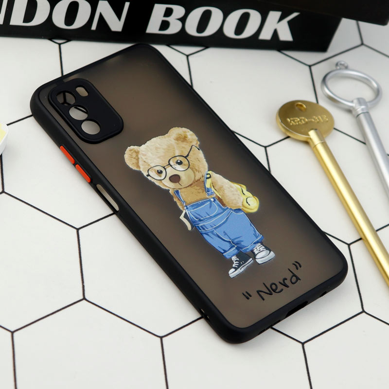 قاب PC مات محافظ لنزدار طرحدار Xiaomi Poco M3