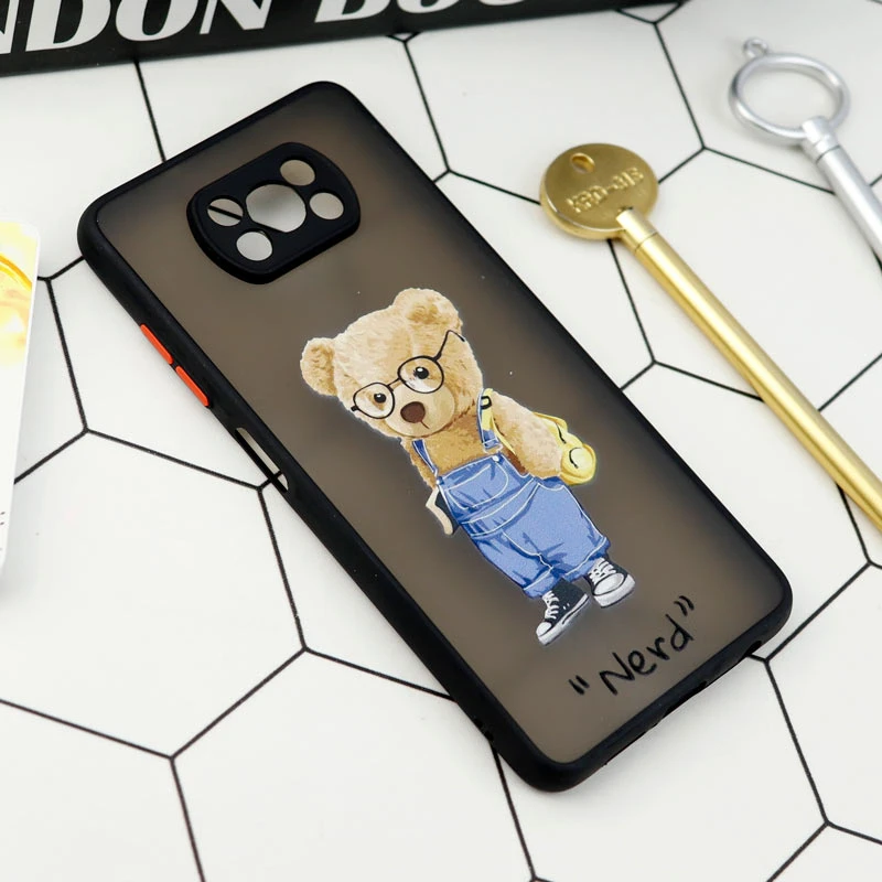 قاب PC مات محافظ لنزدار طرحدار Xiaomi Poco X3