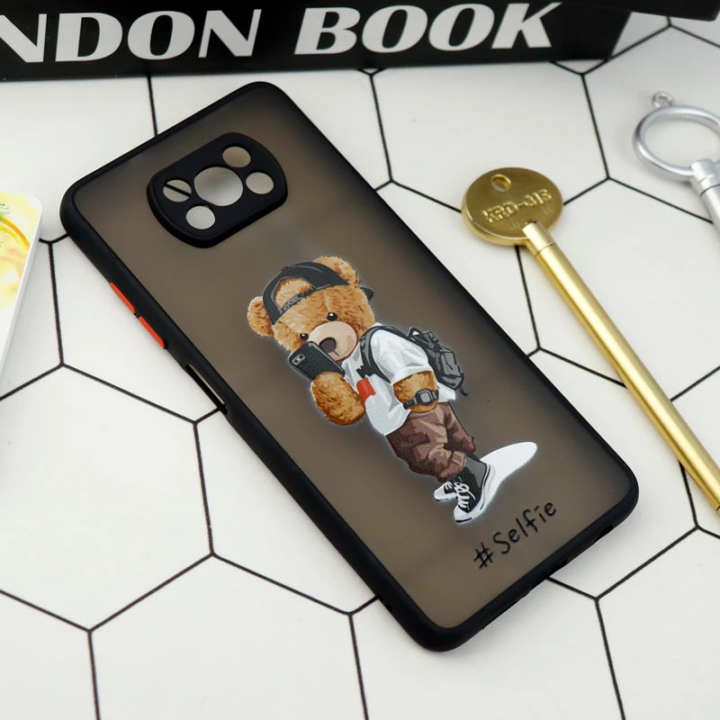 قاب PC مات محافظ لنزدار طرحدار Xiaomi Poco X3