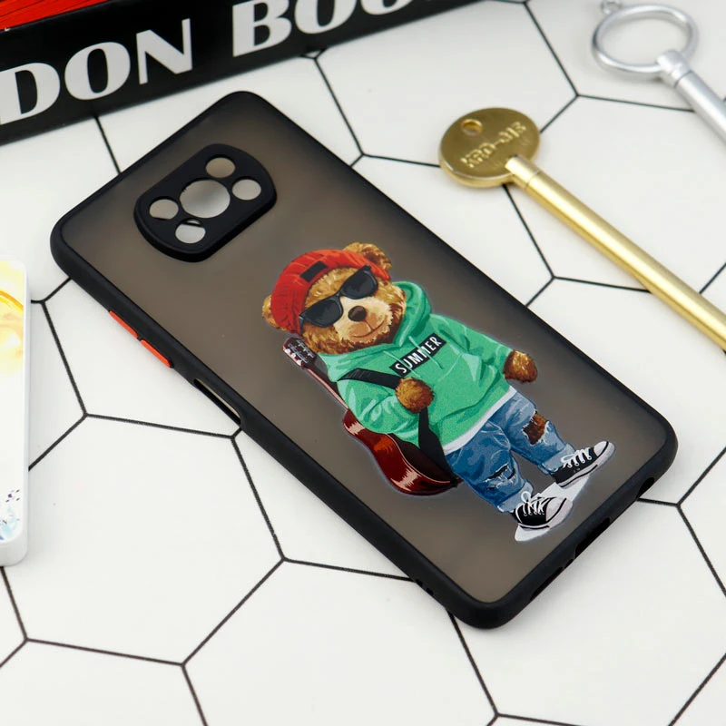 قاب PC مات محافظ لنزدار طرحدار Xiaomi Poco X3