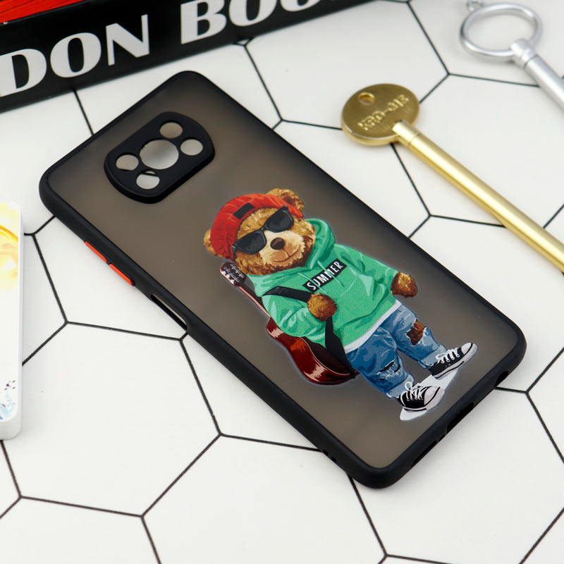 قاب PC مات محافظ لنزدار طرحدار Xiaomi Poco X3